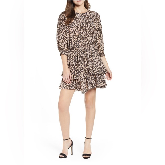 Zadig & Voltaire Leopard mini dress size L - Picture 1 of 7